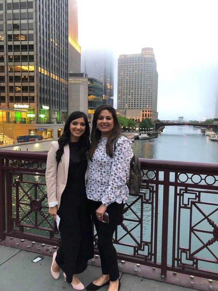 Dr. Arain and Dr. Maknojia During Their Dental School Years