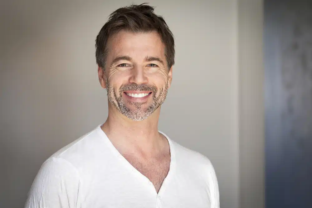 Man with a healthy-looking smile
